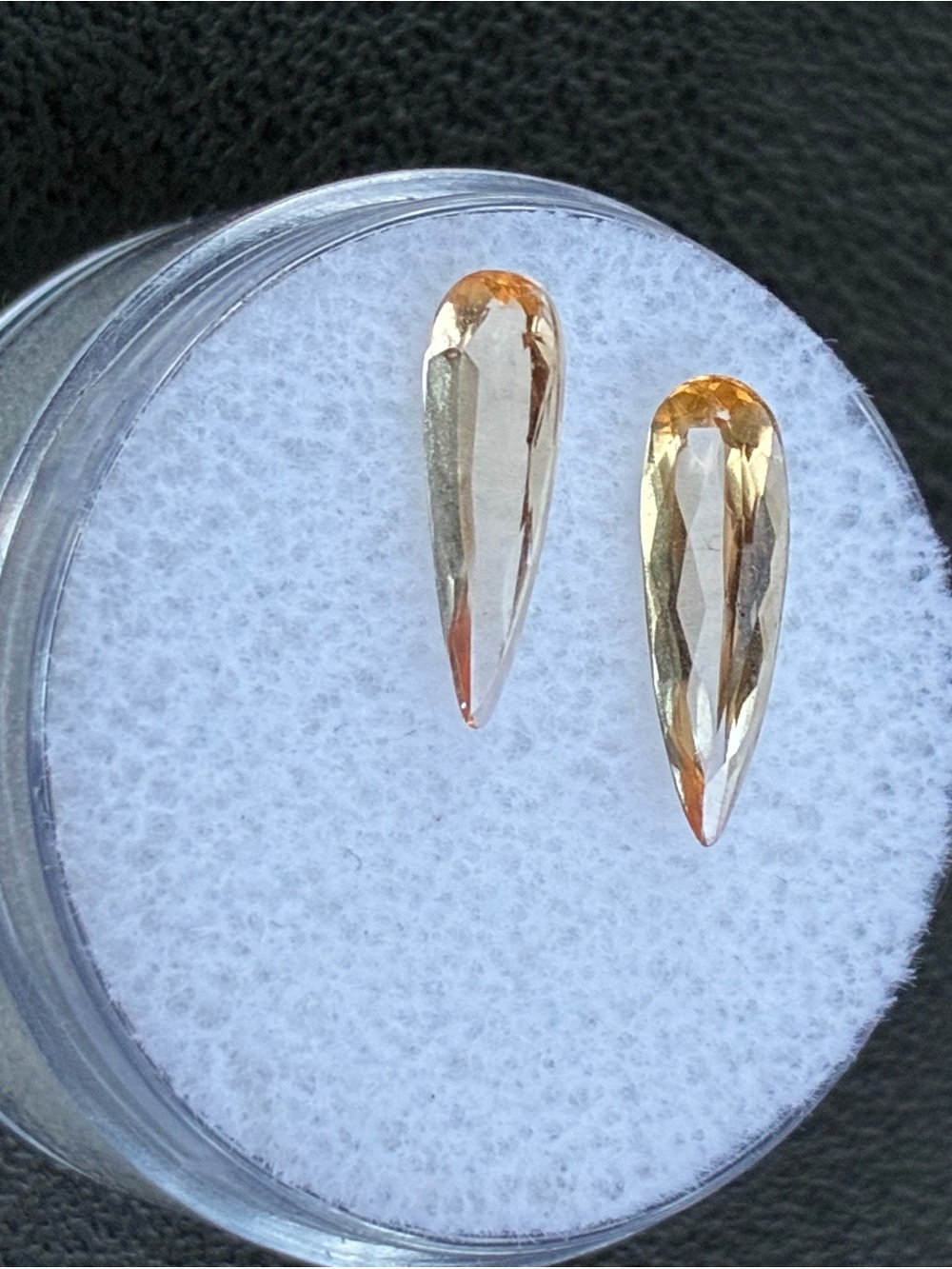 2 Beautiful 2 TCW Imperial Topaz Ouro Preto Brazil Loose Natural Gemstones